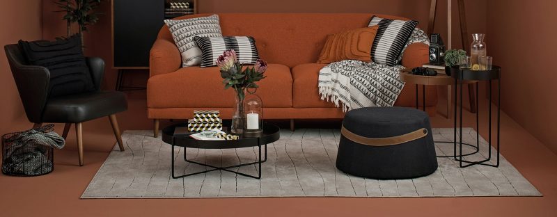 tipos de tapete para sala de estar