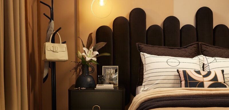 decoração dark deco para quarto