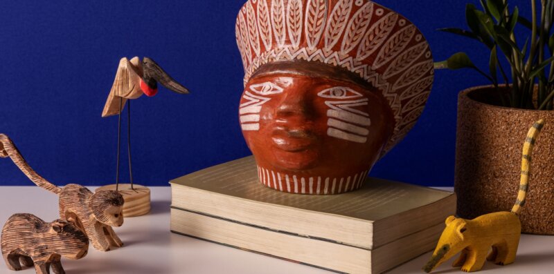 artesanato brasileiro - adornos em argila e pintura feita à mão