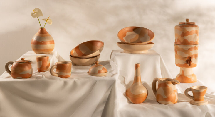 itens decorativos artesanais do Vale do Jequitinhonha, coleção Contornos do Vale